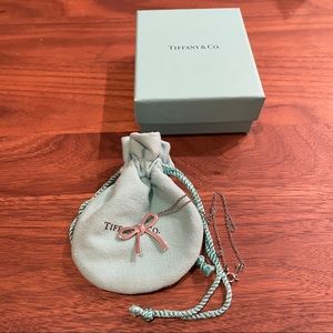 Tiffany & Co Medium Bow Necklace Sterling Silver